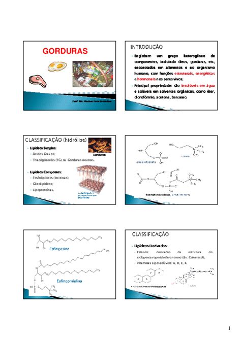 Classificao Dos Lipidios Simples Compostos E Derivados Pdf