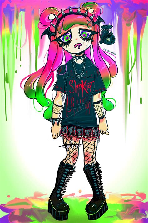 Goth Harmony (art by me) : r/splatoon