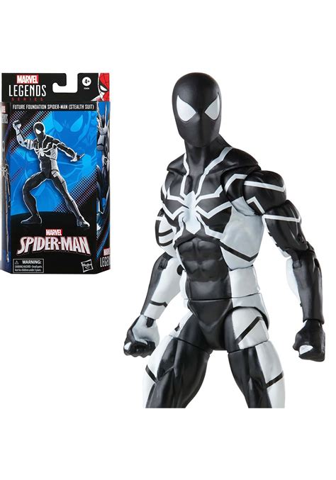 Marvel Ultimate Black Suit Spider Man Quick Shot In Scale Action Figure