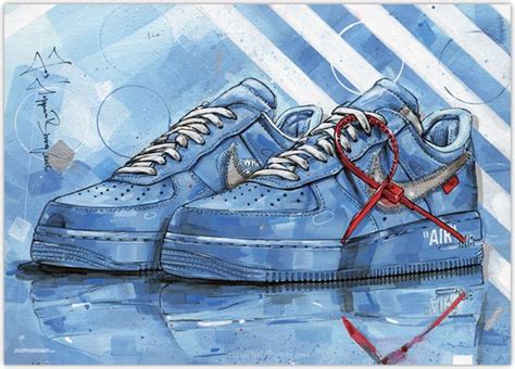 Nike Air Force 1 Print Poster 70 X 100 Cm