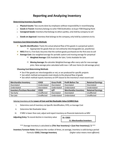 Chapter 6 Acctg 311 Summary Introduction To Accounting For