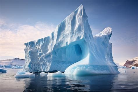 Premium AI Image | Floating Iceberg Melting Glacier Ecology concept