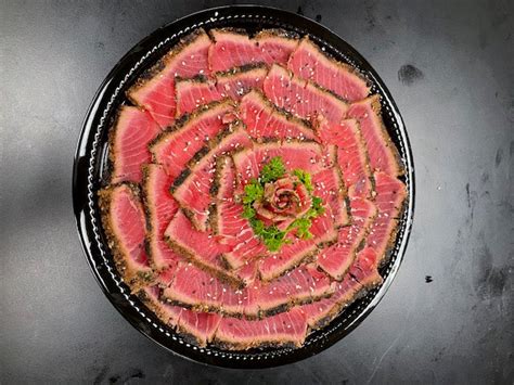 Tuna Carpaccio 12" Platter – miami-fresh-fish