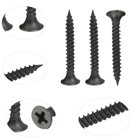 Black Gray Phosphated Bugle Head Gypsum Board Screw Coarse Thread