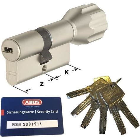 ABUS ECK550NP profilé ECK660NP Z50/K35mm Cylindre à bouton, Cylindre de ...