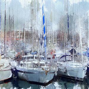 Old Boat In Barcelona Port Digital Art By Yury Malkov Fine Art America