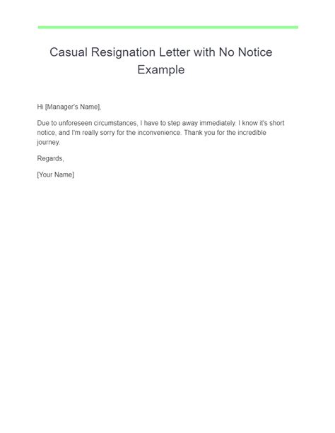 17 Casual Resignation Letter Examples How To Write Tips Examples