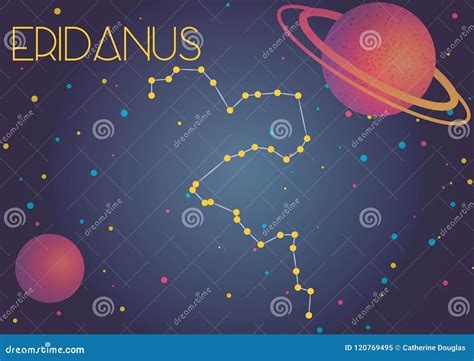 The constellation Eridanus stock vector. Illustration of odyssey ...