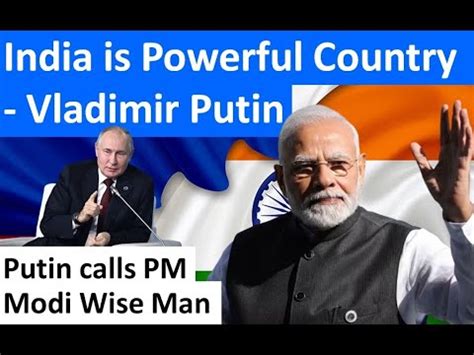 PM Modi Is A Very Wise Man Says Vladimir Putin Vladimir Putin Praises