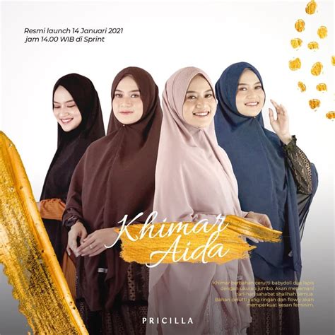 Jual KHIMAR Aida Syari 2 Layer Jumbo Cerutti Babydoll Pad Antem