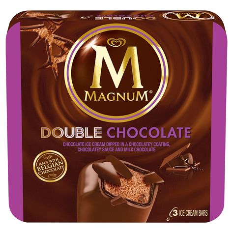 Magnum Double Chocolate Ice Cream Bars 3 Ct —