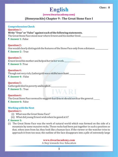 Ncert Solutions For Class English Honeydew Chapter For