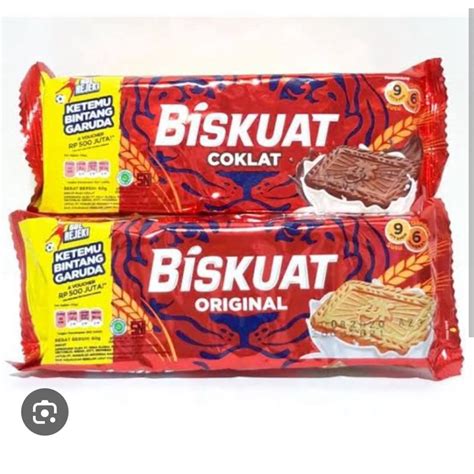 Jual BISKUAT 45 6gram Pack Original Coklat Shopee Indonesia