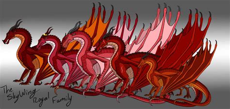 The SkyWing Royal Family (WoF: Next Gen) by SpudbollerCreations on DeviantArt