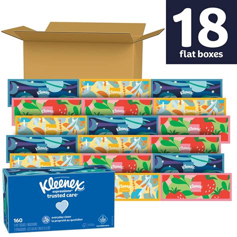 Snapklik Kleenex Expressions Trusted Care Facial Tissues Flat