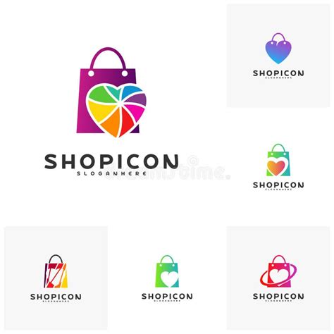 Love Shop Logo With Creative Abstract Concept And Business Card Design