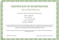 Service Dog Certificate Template 9 – Various Templates Ideas