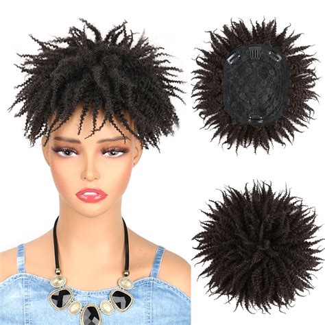 Amazon Fbkdfczs Dreadlock Short Topper Wig For Women And Men