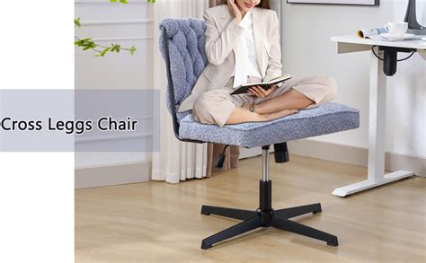 Amazon Warmiehomy Criss Cross Office Chair With No Wheels Armless