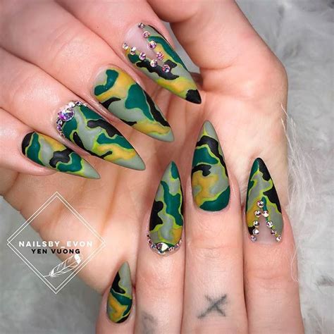 How To Do Camo Nails Designs In 2023 Camouflage Nails Camo Nails