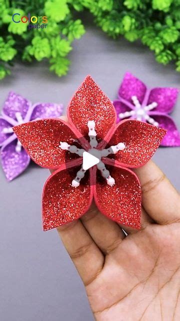 Colors Paper On Instagram Beautiful Eva Foam Flowers Making