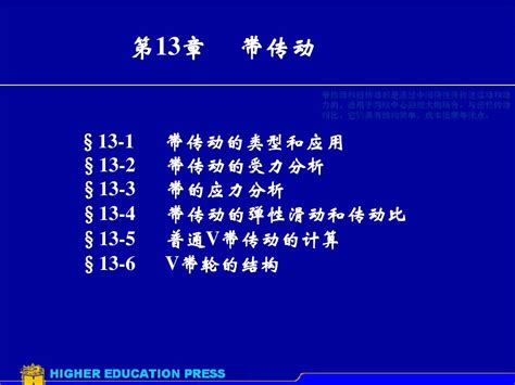 机械设计基础 第13章带传动和链传动word文档在线阅读与下载无忧文档