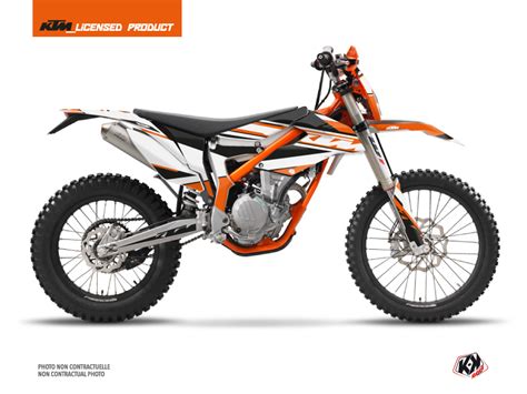 kit déco motocross ktm breakout orange blanc série Kutvek