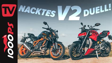 Video Ducati Streetfighter V2 Vs KTM 1290 Super Duke R Vergleich 2022