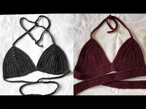 How To Crochet Basic Bikini Top Easy Step By Step Tutorial For Beginners By Angel Tiah YouTube