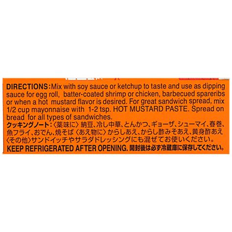 Buy Sb Prepared Hot Mustard In Tube For Salads Meat Veg Dishes