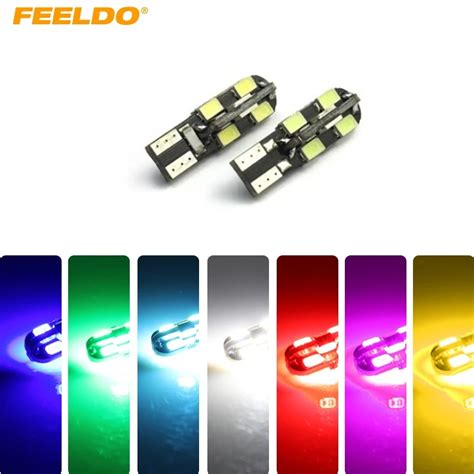 50Pcs DC12V T10 12LED 3528 12 SMD CANBUS No Error Car Side LED Light