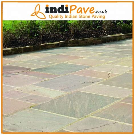 Autumn Blend Indian Sandstone Paving Slabs Patio Packs Calibrated