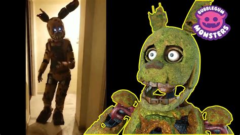 Real Fnaf Spring Trap Reacts Cosplay Springtrap Youtube