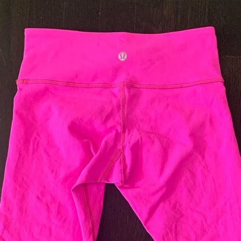 Pink Lululemon Leggings Size 4 Fun Bright Depop