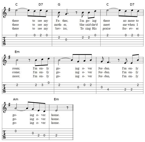 Wayfaring Stranger Guitar Tab In Dadgad Tuning Irish Folk Songs