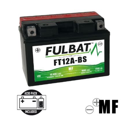 BATTERIE FT12A BS MF 12V 10AH MOTO SCOOTER