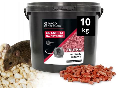 Ultra Silna Trutka Na Myszy I Szczury 10kg Granulat Bromadiolon VACO