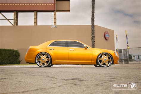 Diablo 26″ Chrome Elite Wheels On A Chrysler 300c Diablo Wheels Usa