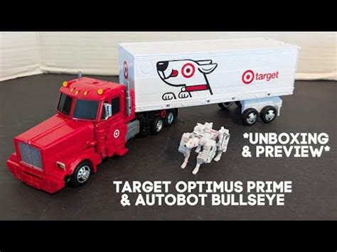 Unboxing Target Optimus Prime Autobot Bullseye Figures Target