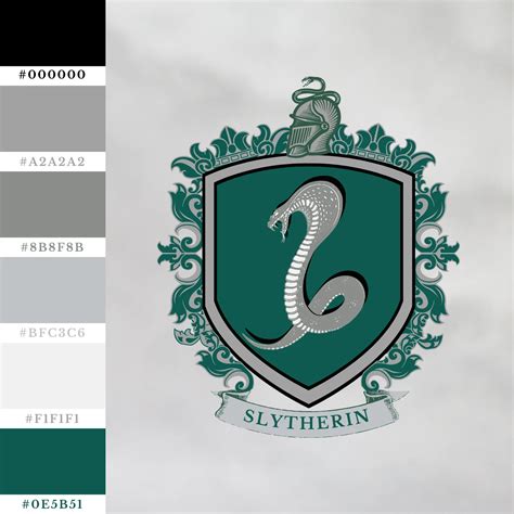 harry potter hogwarts house colors color palettes  hex codes