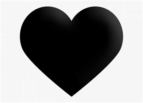 Black Heart Emoji Png