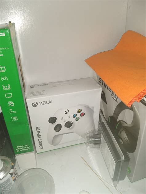 Controle Sem Fio Xbox Robot White Extra