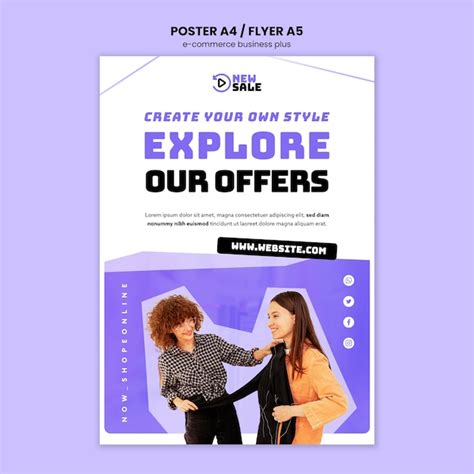 Free Psd E Commerce Business Poster Template