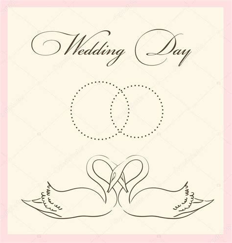 Wedding card template — Stock Vector © Ghenadie #5794427