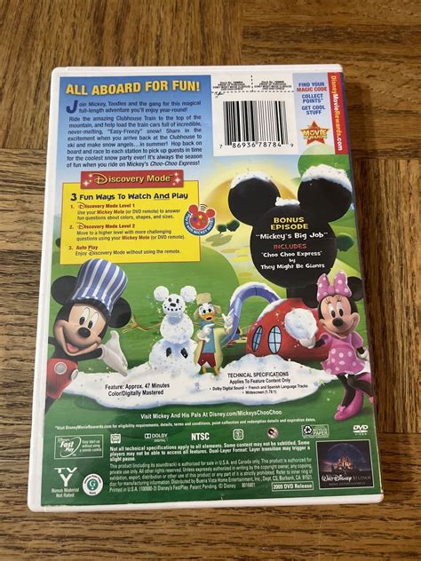 Mickey Mouse Clubhouse Choo Choo Express Dvd Ebay