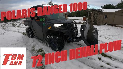 Inch Denali Plow Polaris Ranger Youtube