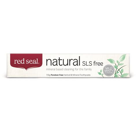 Natural Mild Mint Sls Free Toothpaste 100g Red Seal Concept Green