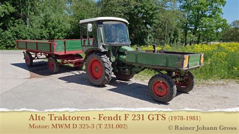 Alte Traktoren Fendt F Gts Motor Mwm D T