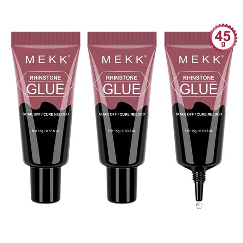 Amazon MEKK Rhinestone Glue For Nails 45G Super Strong Gel Nail