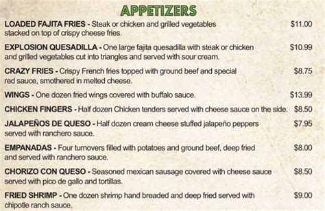 Jalapenos Mexican Grill Pooler, GA Menu (Updated: January 2023)